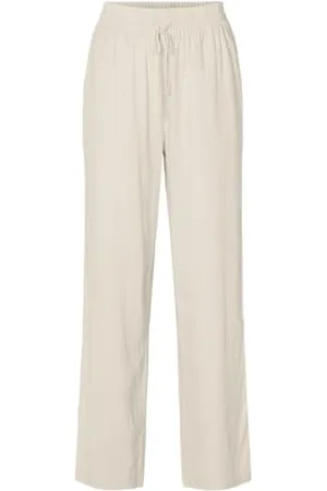 SELECTED Damskie spodnie Slfviva-gulia Hw Long Linen Pant Noos, , 42