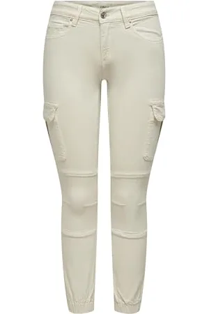 ONLY Missouri Skinny Cargo spodnie ze mankietami w kostkę, , 34W / 32L
