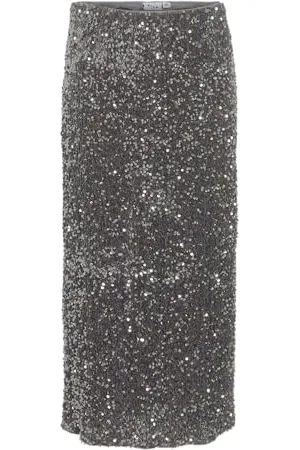 VILA Vifaith Hw Midi Sequin Skirt/Vol, , XL