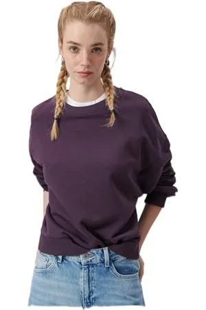 Mavi Damska bluza Basic Crew Neck, Plum Perfect, L, , L