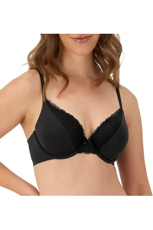 Maidenform Damski wygodny miękki biustonosz z fiszbinami 09404 koszulka, , 38C