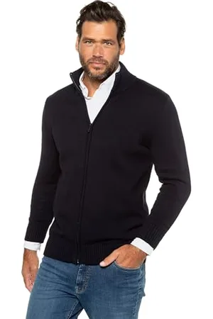 JP 1880 Męska kurtka polarowa, duże rozmiary, duże rozmiary, L-8XL, outdoorowa, stójka, kieszenie na zamek błyskawiczny, do 8 XL 705552, , 4XL