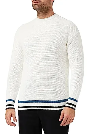Armani Exchange Męski sweter z długim rękawem, z paskami, , M