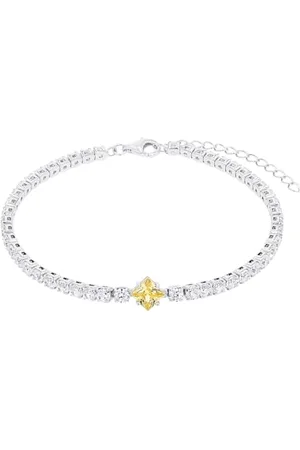 Amor Armband 925 Sterling Silber Damen Armschmuck, mit Zirkonia synth., 17+4 cm, Gold, Kommt in Schmuck Geschenk Box, 2039100