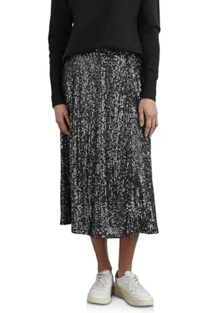 Street one Party Midi Sequins Spódnica Solid, , 40W