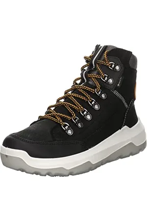 Superfit Chłopięce buty zimowe z ciepłą podszewką Gore-tex, Czarno-żółty 000, 40 EU szeroki