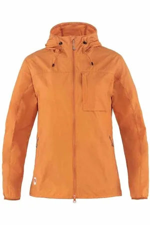 Fjällräven Damska kurtka przeciwwiatrowa High Coast, pomarańczowa (Spicy Orange), S