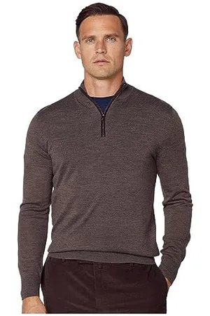 Hackett Hackett Merino Half Zip Sweater 2XL