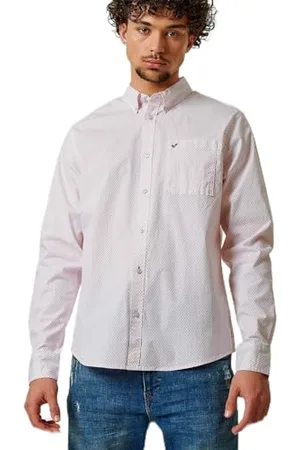 Kaporal 5 Al, koszula, model Regis, mężczyzna, biała, 2XL; krój slim fit, długi rękaw, kołnierz koszulowy, , XXL