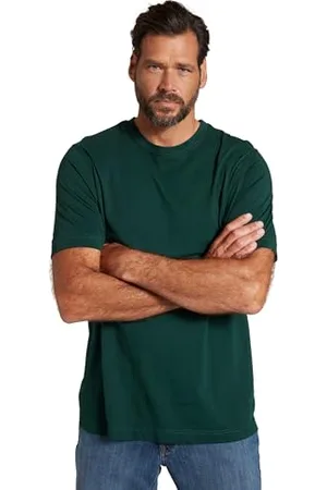 JP 1880 Męskie, duże rozmiary, duże rozmiary, męskie t-shirty, L-8XL, basic, 2 sztuki, okrągły dekolt, do 8XL 702637, , L