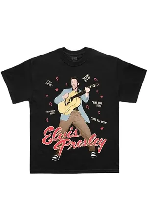 Elvis Presley Unisex - oficjalna koszulka z napisem "Merch Iconic Lyric", , L