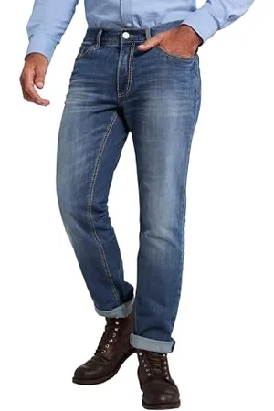 JP 1880 Męskie duże rozmiary, odzież męska, duże rozmiary, L-8XL do 66, jeansy superstretch, 5 kieszeni w stylu used look, Straight Fit, Destroyed 711564, , 32