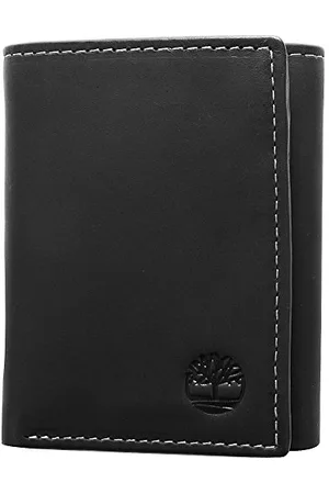 Timberland Męski portfel Hunter Trifold, Czarny (Hunter), Rozmiar uniwersalny