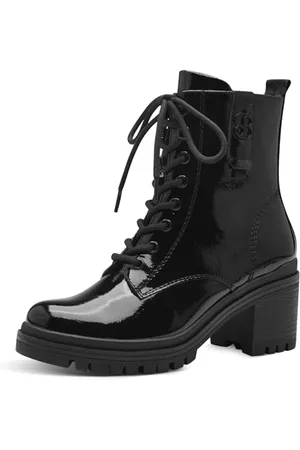 QS by s.Oliver Damskie sztyblety Lace Boot Flat 5-25223-43, , 39 EU