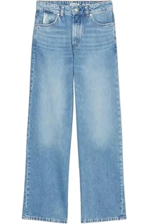 Marc O’ Polo Marc OPolo Denim damskie spodnie jeansowe z bawełny organicznej Wide Leg, Light Blue Multi 21, 31W / 30L