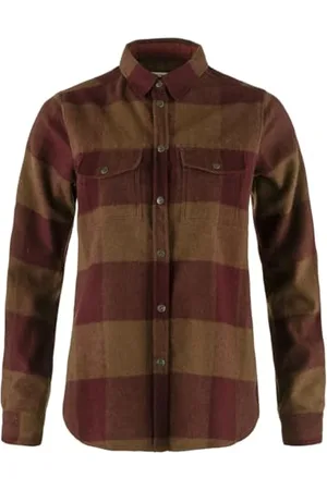 Fjällräven 90835-215-347 Canada Shirt W Shirt damska Autumn Leaf-Bordeaux Red rozmiar M, , M