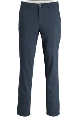 JACK & JONES Męskie spodnie chinosy Jpstmarco Jjturner, granatowe marynarki, 34 W / 34 l, , 34W / 34L