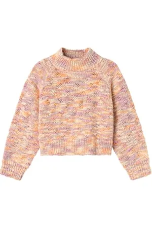 NAME IT Dziewczęcy Nkfobbelina Ls Short Knit sweter z dzianiny, , 146-152