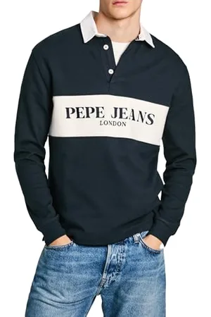 Pepe Jeans Męska koszulka polo Joey, niebieska, S, , S