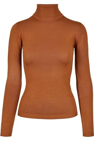 Urban classics Damska bluza basic z golfem, , 3XL