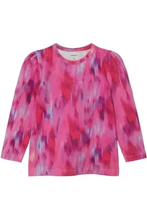 NAME IT Dziewczęca koszulka z długim rękawem Nmflariana Ls Top Pb, , 92