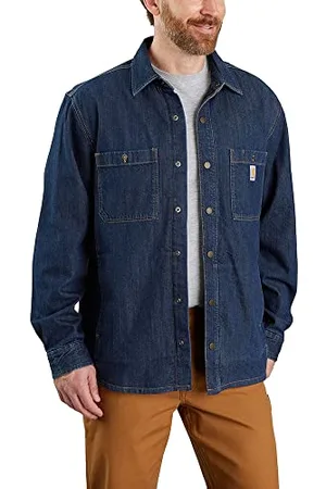 Carhartt Męska koszula z długim rękawem z podszewką z polaru, , M