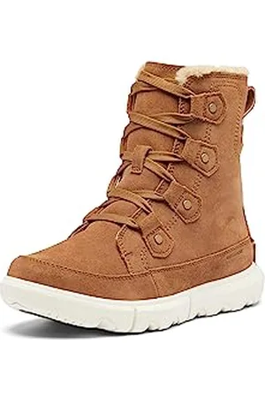 sorel Damskie buty Explorer Joan Wp Fashion Boot, Aksamitny jasnobrązowy płowy, 39.5 EU