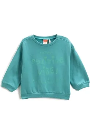 Koton Babygirls Printed Long Sleeve Crew Neck bluza z kapturem, , 6-9 Miesi?ce