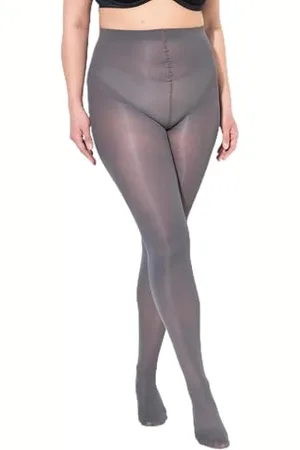 Ulla Popken Damskie duże rozmiary plus size Essential rajstopy z mikrofibry, 60 den, , 52-54