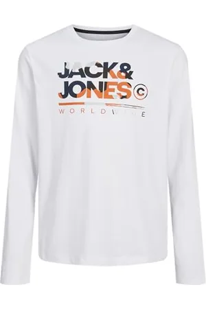 JACK&JONES JUNIOR Jjluke Tee Ls Crew Neck Jnr koszulka z długim rękawem, , 128