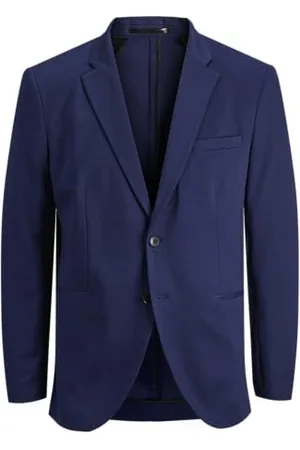 JACK & JONES JUNIOR JJEJAXON Blazer Noos JNR, średniowieczny niebieski, 176 dla dzieci, niebieski/szary, 176