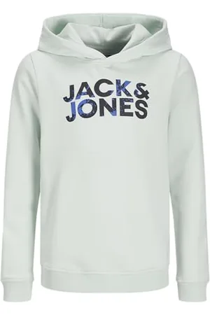 JACK&JONES JUNIOR Chłopięca bluza z kapturem Jjstyd Corp Splash Sweat Hood Ln Jnr, , 164