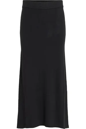 VILA Vililo Ancle Knit Skirt/Pb, , S