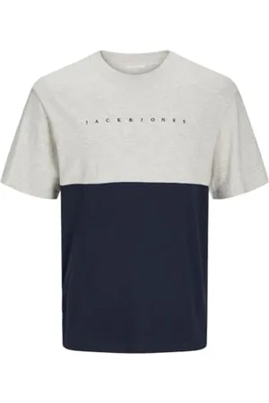 JACK & JONES Jjstar Jj Blocked Tee Ss Crew Neck Jnr T-Shirt dla chłopców, , 128