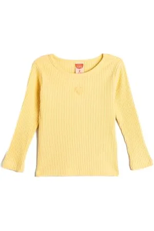 Koton Babygirls Basic Long Sleeve Ribbed Crew Neck Heart Embordered T-Shirt, , 12-18 Miesi?cy