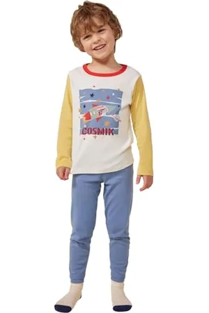 Petit Bateau Piżama chłopięca z długim rękawem, , 2 lat