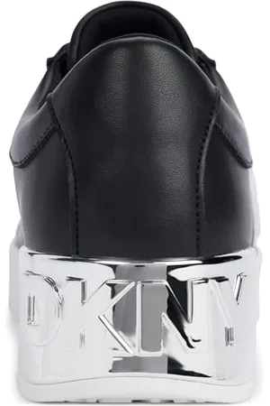 DKNY Damskie buty sportowe Maben Varsity-LACE, czarne, rozmiar 37 EU, , 37 EU