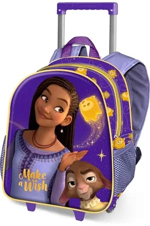 Disney Wish Star-mały plecak 3D z kółkami, liliowy, 26 x 34 cm, pojemność 12,5 l, , Jeden rozmiar, Mały plecak 3D