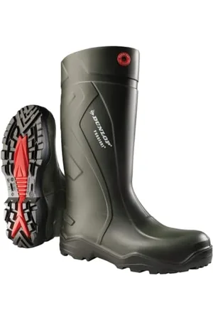 Dunlop C762933 S5 PUROFORT+ kalosze dla dorosłych, uniseks, zielony - - 44 EU