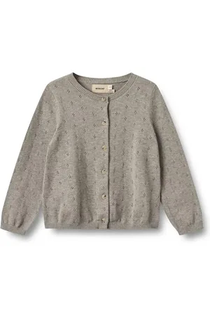 WHEAT Dziewczęca kurtka z dzianiny Cardigan Maia GOTS certyfikat bawełna ekologiczna kardigan, , 128