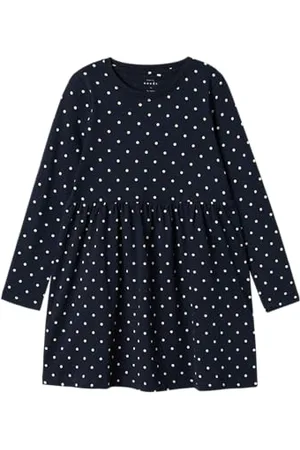 NAME IT Dziewczęca sukienka Nmfvivia Ls Dress Noos, , 116
