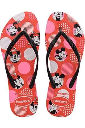 Havaianas Damesslipper, Red Crush Black, 5 UK