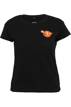 Mister Tee Space Jam Lola Bunny koszulka damska z nadrukiem z przodu, w kolorach białym i czarnym, rozmiar XS do XL, , M