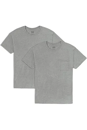 Fruit Of The Loom T-shirt męski (2 sztuki), Torba – 2 sztuki – szary melanż, M