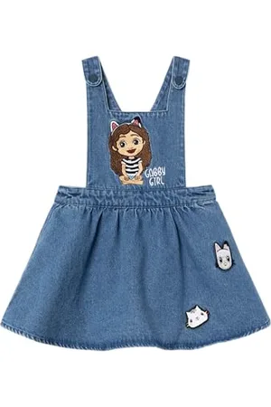 NAME IT Dziewczęca sukienka Nmfjudit Gabby Denim Spencer Sky, , 92