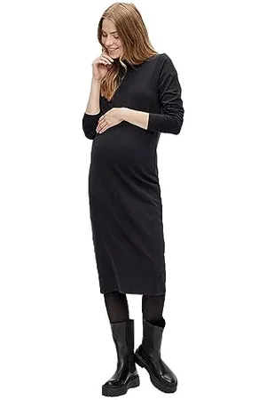 Mama;licious Damska sukienka z dzianiny Mleva Ls JRS Midi Hn A. Noos, , M