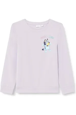NAME IT Nmfappa Bluey Sweat Unb Sky bluza dziewczęca, , 98