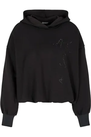 Armani Exchange Sustainable damska bluza z kapturem z logo Side On Tone, , M
