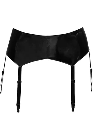Orion Black Level winylowy pasek na szelkach M bielizna, czarny, M damski, , M