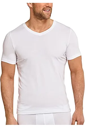Schiesser Herren Unterhemd V-Ausschnitt atmungsaktiv und weich - Long Life Soft
